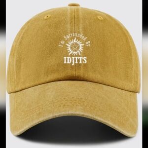"Supernatural Idjits Bobby Singer" Printed Design Trucker Hat